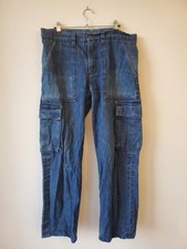 Jeans cargo à jambe large