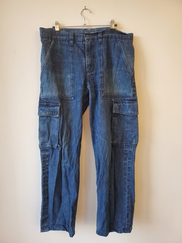 Jeans cargo jambe large - cargo, à