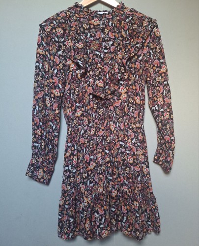 Robe fleuri zara noir - robe,
