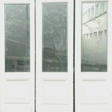  trois portes gravées décor