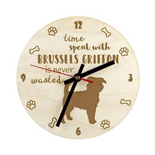 Griffon bruxellois horloge en