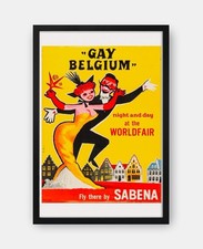 Affiche poster sabena - affiche,
