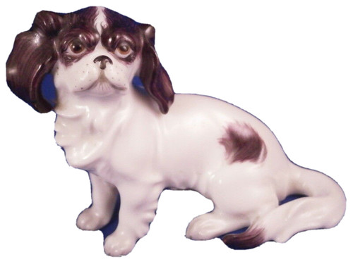 Augarten porcelaine chien roi - porcelaine,