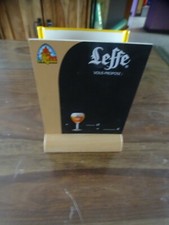 PLV LEFFE ARDOISE PORTE MENU BISTROT BAR BIERE BELGE BEER