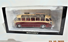 BUS SETRA S 8 1953 Rouge/Crème  MINICHAMPS 1/43 Edition Limitée- 030080