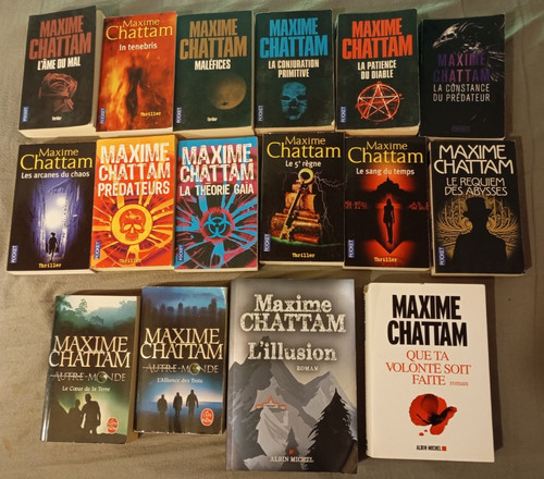 Lot maxime chattam - maxime, trilogie