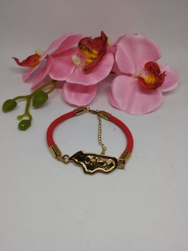 Bracelet cordon rouge breloque - bracelet,