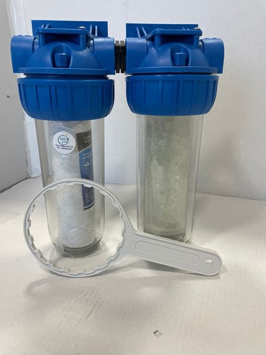 Filtre eau double duplex - filtre, 1"