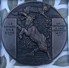MÉDAILLE EN BRONZE VERNON MEDAL ART