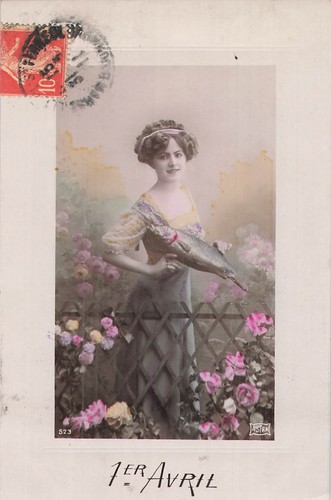 1er avril cadre femme - cp,