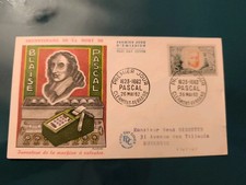 L40 - ENVELOPPE 1ER JOUR - FRANCE - BLAISE PASCAL - 1962.