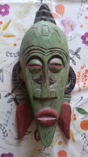 Masque vert africain - masque,