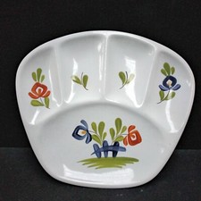 Plat  Biscuits  Faience De Desvres Hauteur 23cm Largeur 24cm Décor Chaumière 