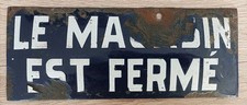 Ancienne Plaque Émaillée 
