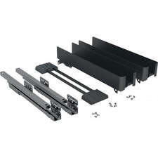 Kit rangement coulissant pour meuble bas K-Line 15 3D-X largeur 150 mm anthraci
