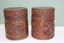 2 boites à thé anciennes en bois de chine.