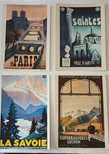 4 carte postale reproduction ancienne tourisme France