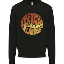 Peace Permet L'Amour Citation Sweat À Capuche Hippie Pour Hommes