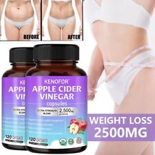 Vinaigre de Cidre de Pomme 2500 mg 120 Gélules Avec la Mère Alimentation & Santé