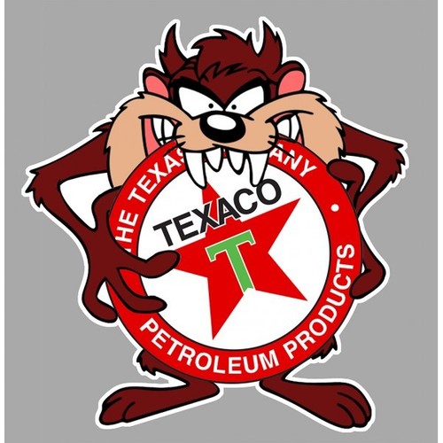 Texaco taz sticker vinyle - texaco,