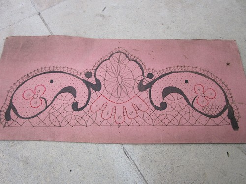 Carton motif de dentelle - carton,