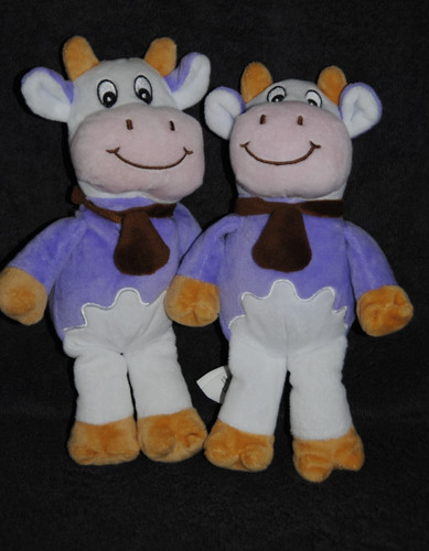 Doudou vache milka mauve - vache,