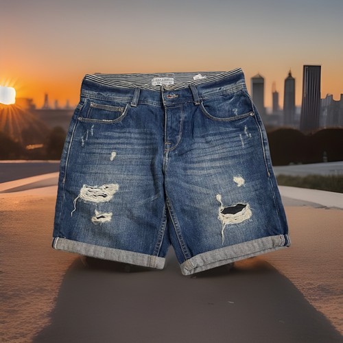 Zara man distressed denim - |,