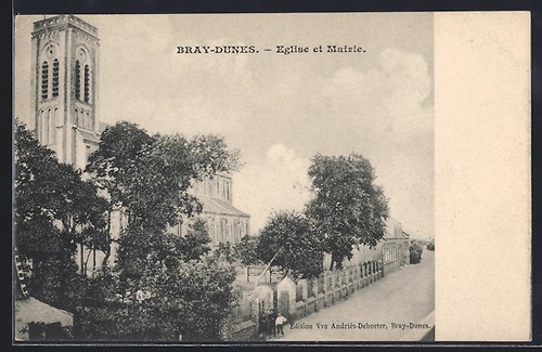 Cpa bray dunes église - cpa, et