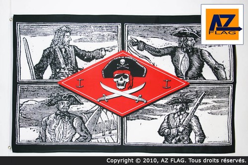 Drapeau pirate corsaires - drapeau,