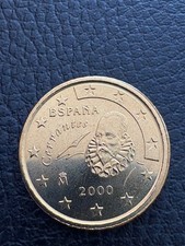 Pièce de 50  centimes d'euro Espagne 2000 neuve de rouleau 