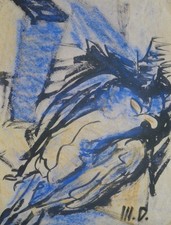 Marthe Dorlet (1899-1986) (18) - gouache et pastel - abstraction