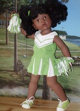 Vêtement pompom girl vert - pompom,