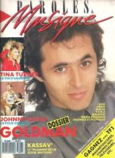 PAROLES & MUSIQUE n 7 STING PRINCE  TINA TURNER RENAUD LIANE FOLY FARMER THE WHO