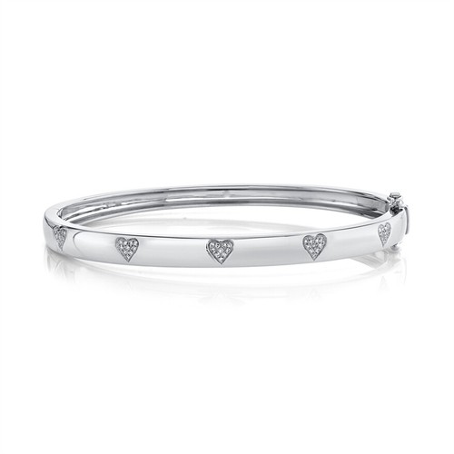 14k blanc diamant coeur - diamant,