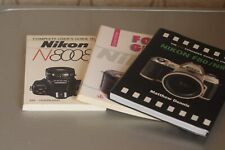 NIKON F80, F801: 3 livres. trés bon état