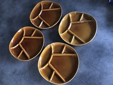 Lot De 4 ASSIETTES À FONDUE