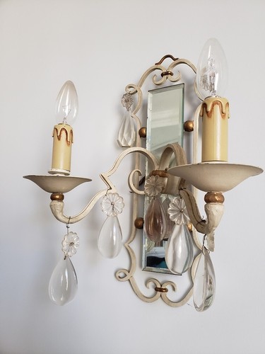 Paire appliques miroir et - d'appliques,