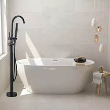 Robinet de baignoire autoportant noir Robinet de baignoire autoportant moderne