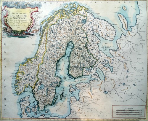 Carte des royaumes suède - des, de