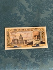500  Francs Victor Hugo 12/2/1959 Avec Surcharge Rouge 5 Nouveaux Francs