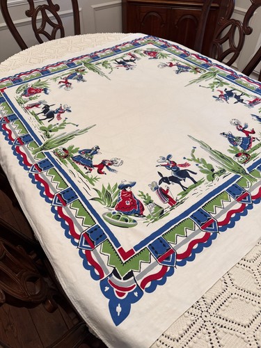 Mexican theme table cloth - theme, or