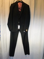 Costume homme Noir Taille 48/40 torrente couture neuf Cintré