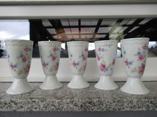 5 MAZAGRANS Porcelaine de LIMOGES G.Labesse  Décor FLEURS  13,7 cm Haut