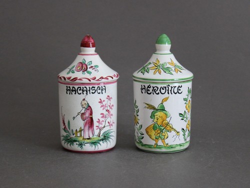 French apothecary jars - apothecary,