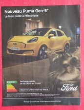 PUBLICITÉ de Presse: Automobile FORD Nouveau PUMA GEN-E