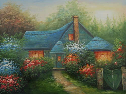 Tableau peinture huile sur - peinture,