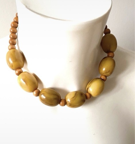 Collier perle bakelite - collier,