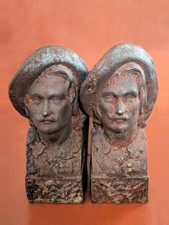 Paire de chenets en fonte fin