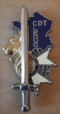 Insigne Promotion CDT LEDUC OAES Officier DRAGO ORIGINAL BADGE