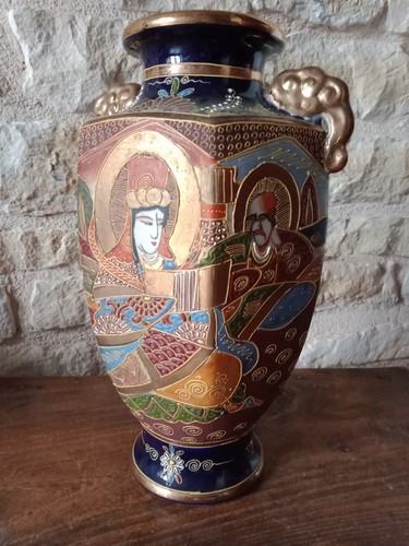 Vase balustre satsuma trois - vase,